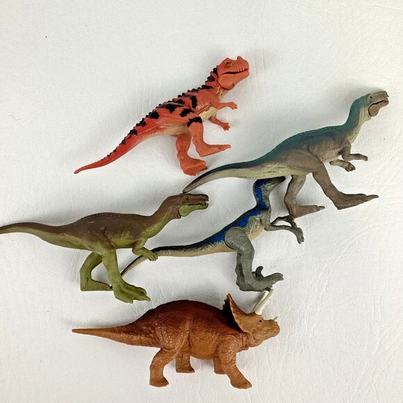 Jurassic Park World Attack Pack Mini Dinosaur 5pc Dino Figure Lot Ceratosaurus - Picture 7 of 7